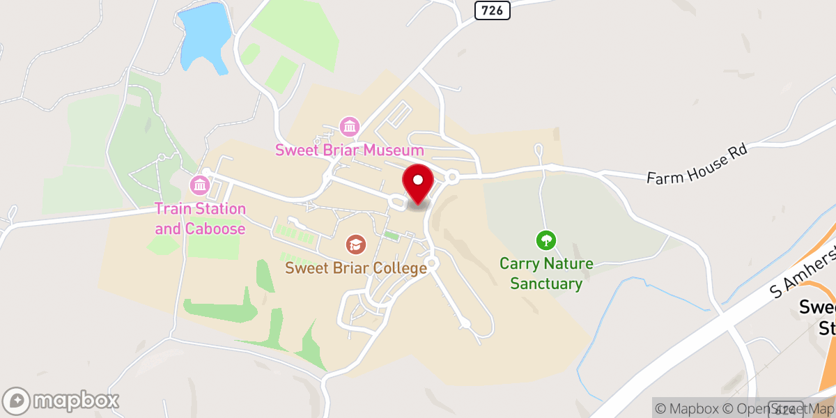 Map showing location of Memorial Chapel