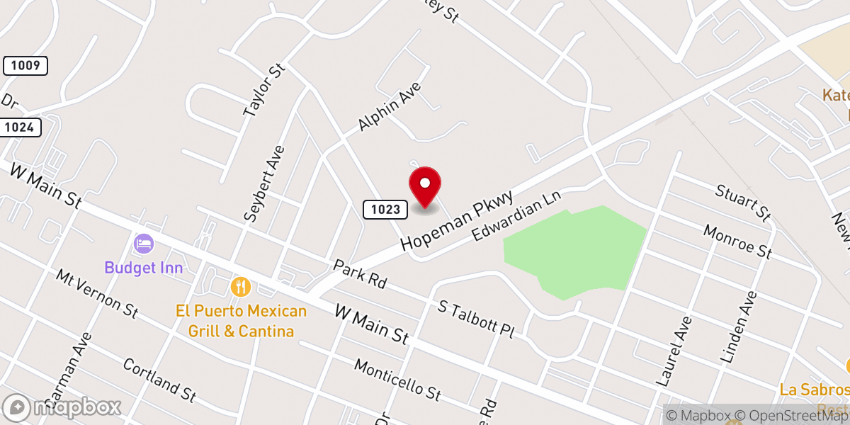 Map showing location of Valley Covenant Church