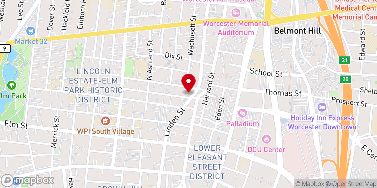 Map showing location of St John'S American Anglican Church
