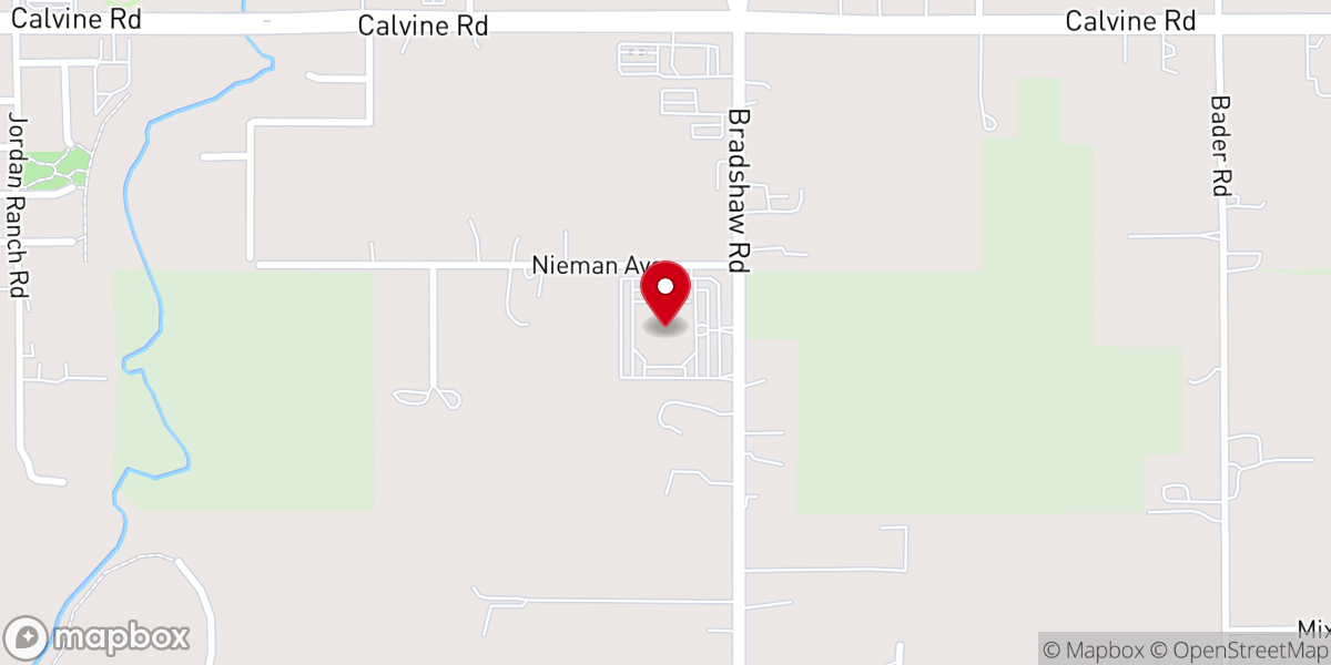 Map showing location of The Rock Church of Elk Grove