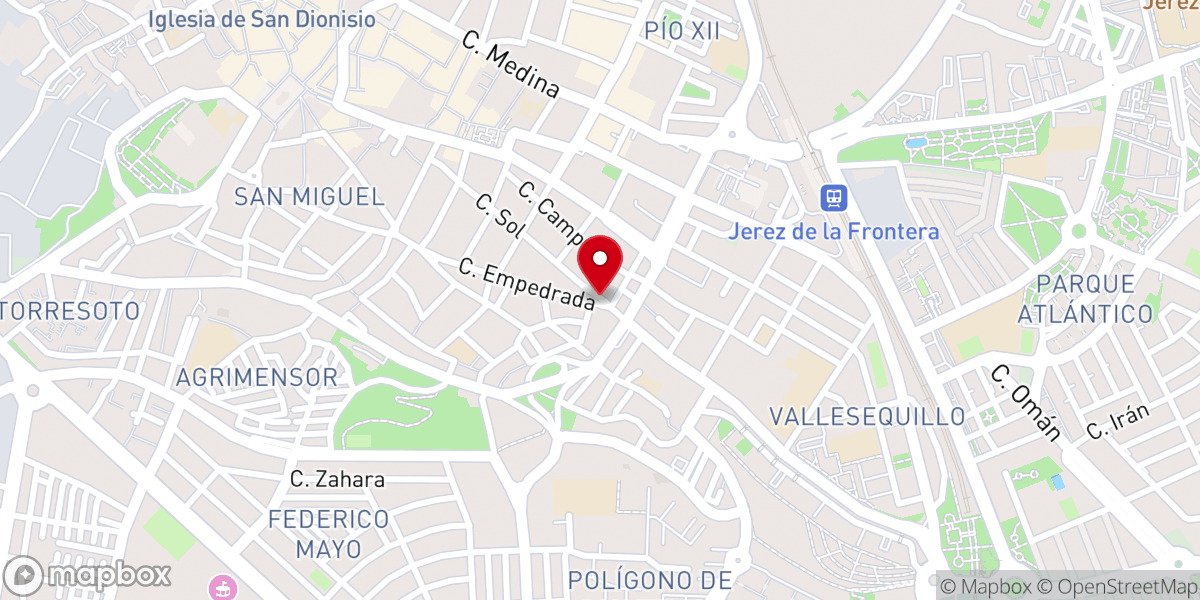 Map showing location of Ermita de la Yedra