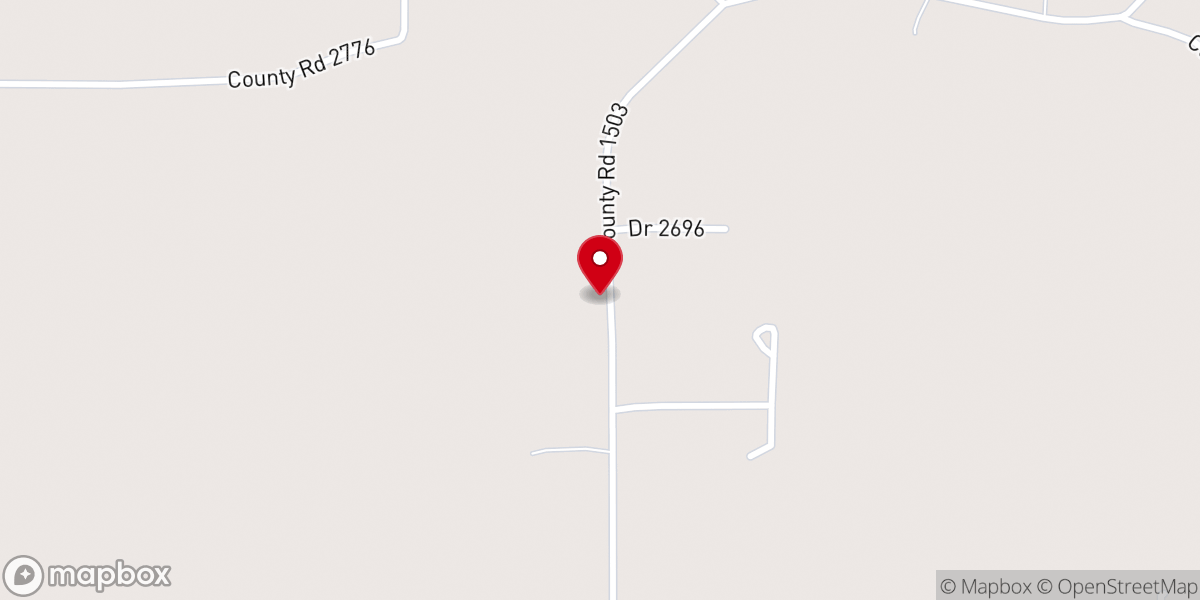 Map showing location of East Mount Zion Church