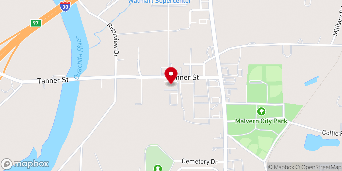 Map showing location of Gospel Light Baptist Church