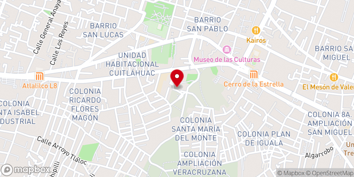 Map showing location of Sitio arqueológico "El Santuario o La Pasión"