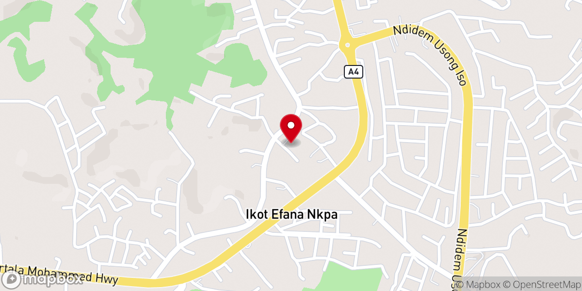 Map showing location of Empowered Christian Church International