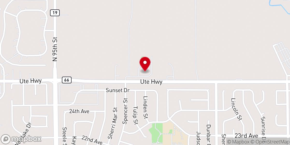 Map showing location of Faith Community Lutheran Church