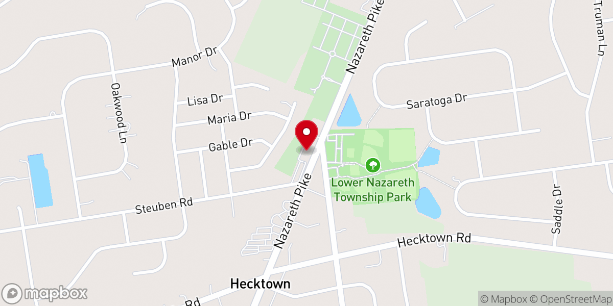 Map showing location of Dryland Church