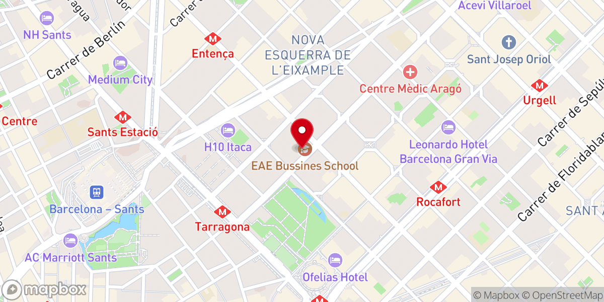 Map showing location of Església Protestant Sant Pau