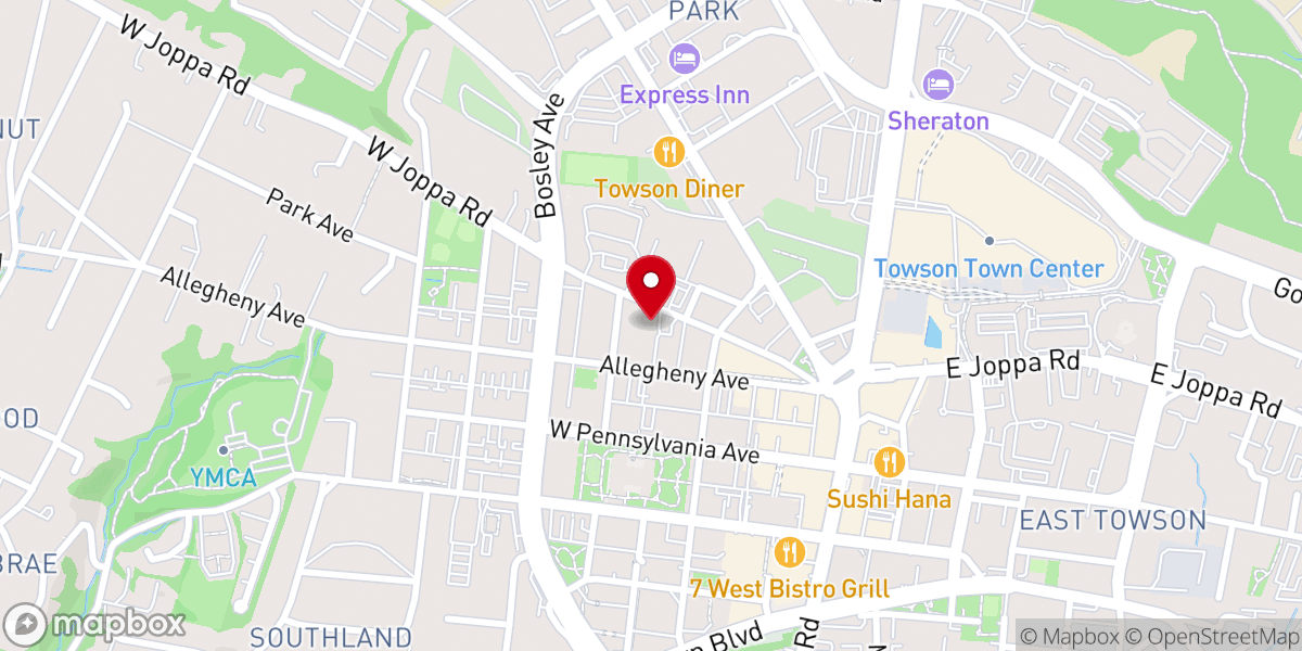 Map showing location of Trinity Episcopal Preschool