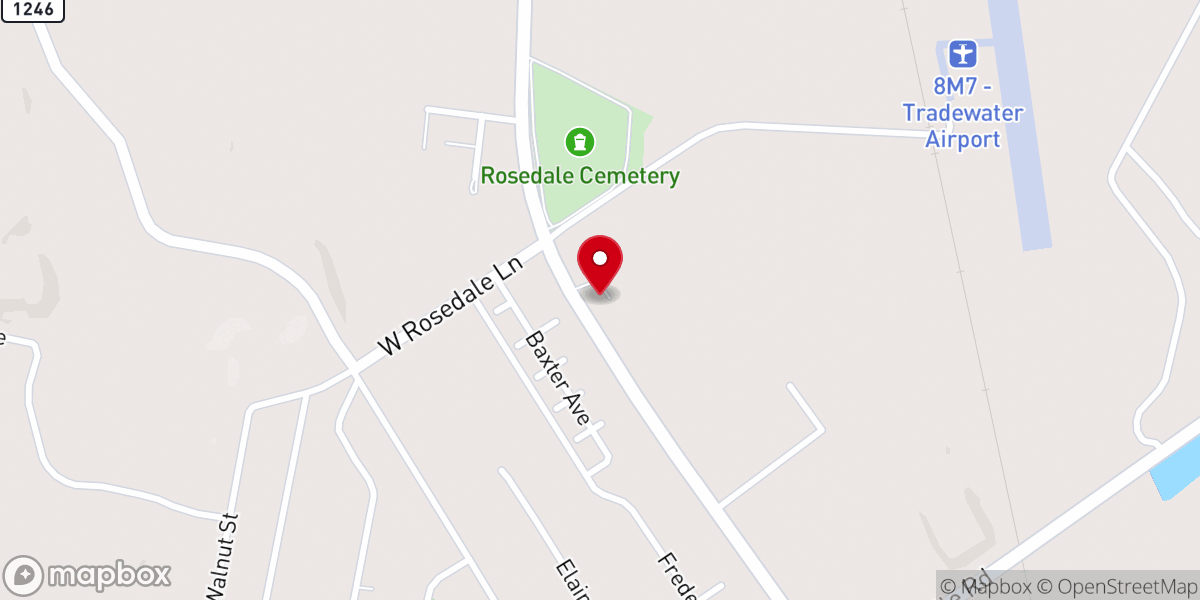 Map showing location of Resurrection Catholic Church