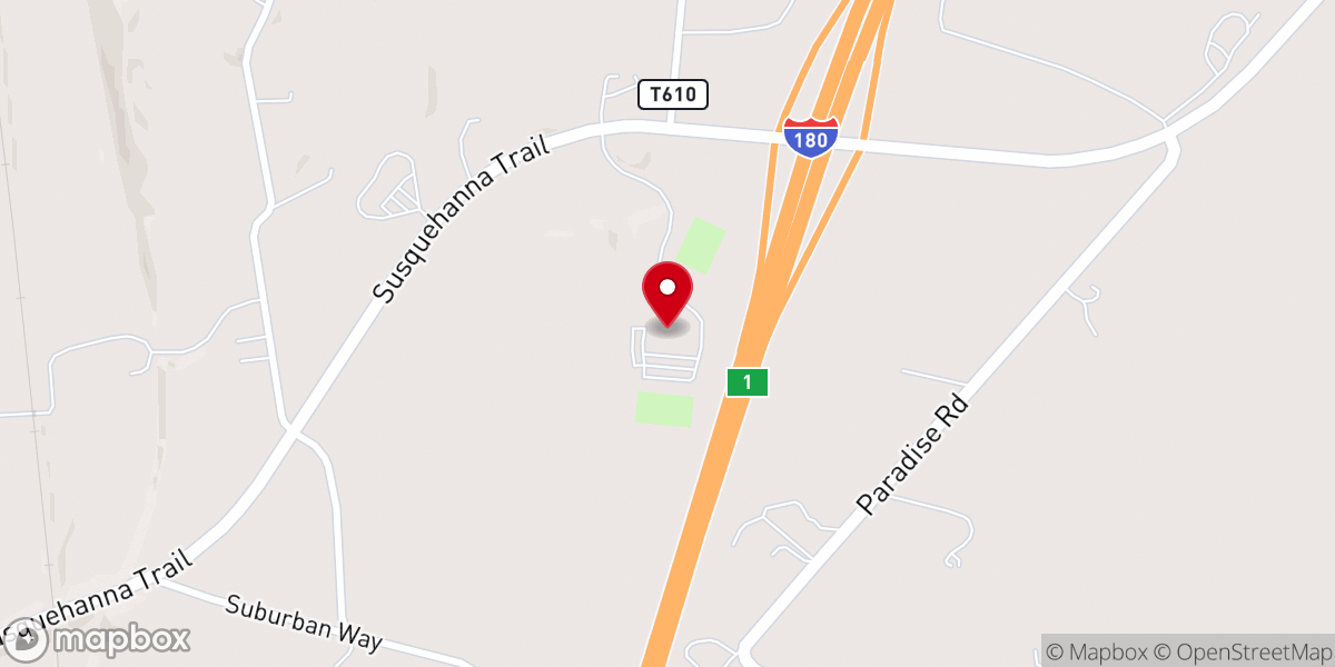 Map showing location of Revival Tabernacle