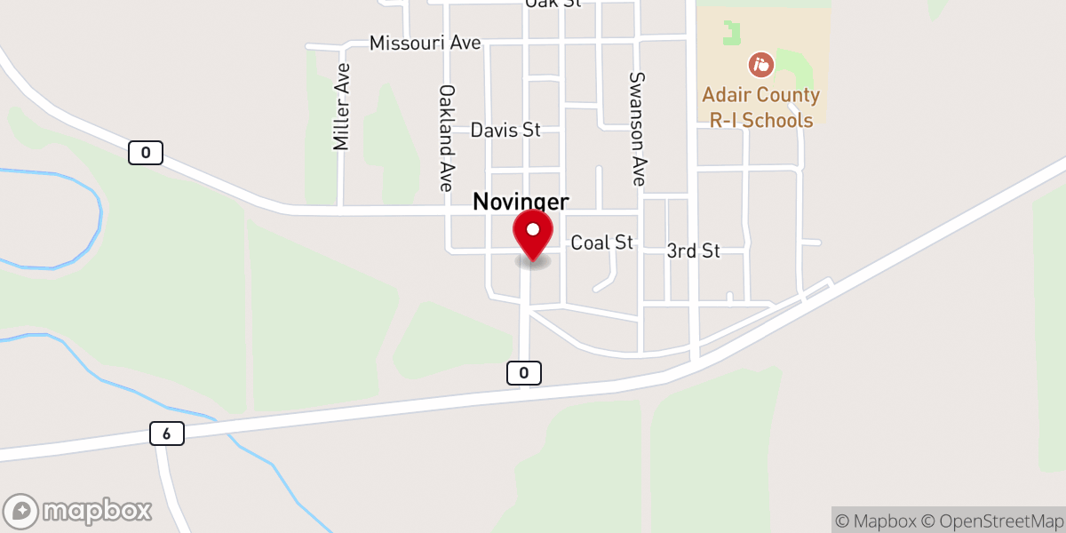 Map showing location of West Chariton Fellowship