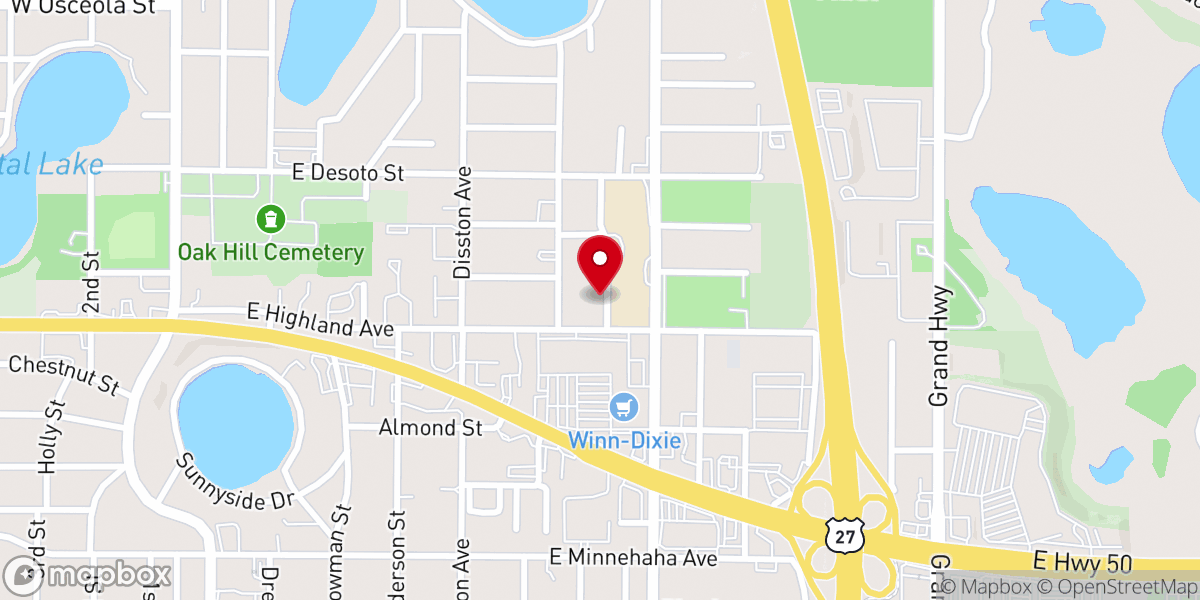 Map showing location of Church Of God Of Prophecy Of Clermont