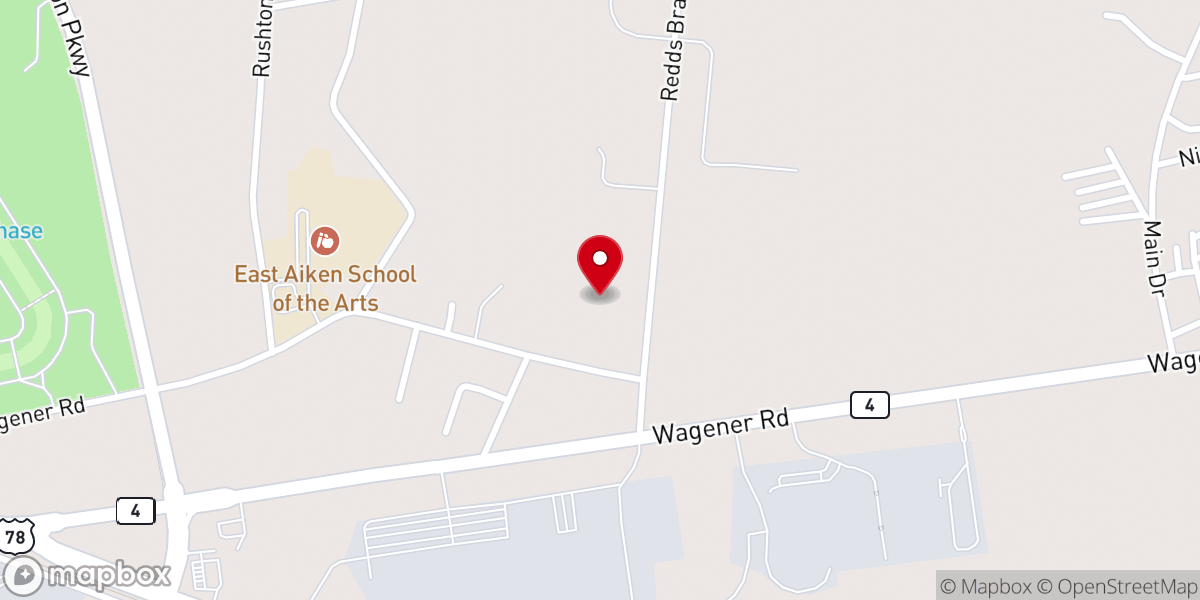 Map showing location of Bible Way Church of Aiken