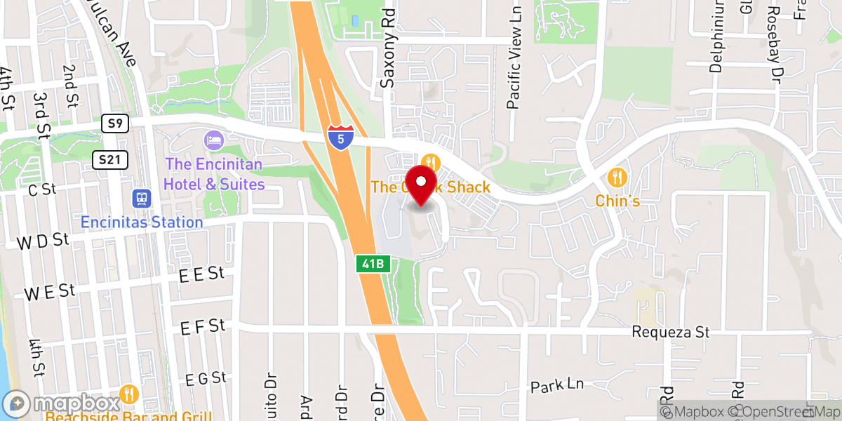 Map showing location of San Diego Methodist Church
