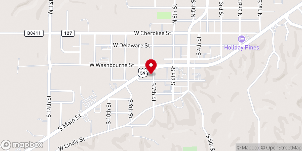 Map showing location of Recharge Church