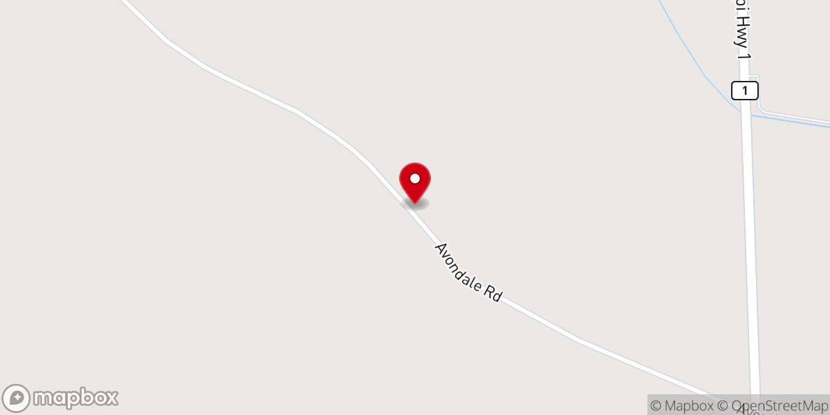 Map showing location of Mount Tanya Church