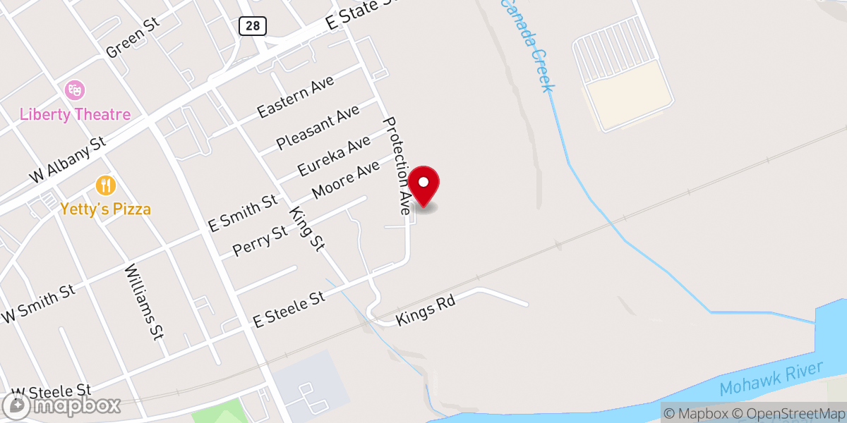 Map showing location of New Life Church & Ministry Center