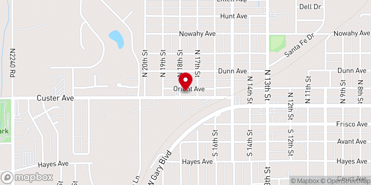 Map showing location of Faith Christian Fellowship