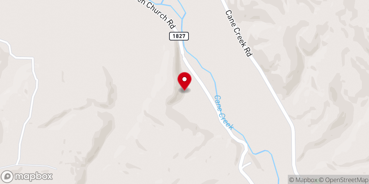 Map showing location of Goshen Church