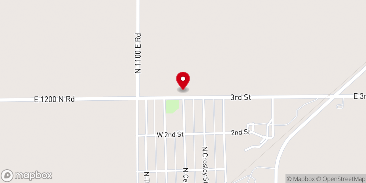 Map showing location of St. Peter Free Lutheran Church