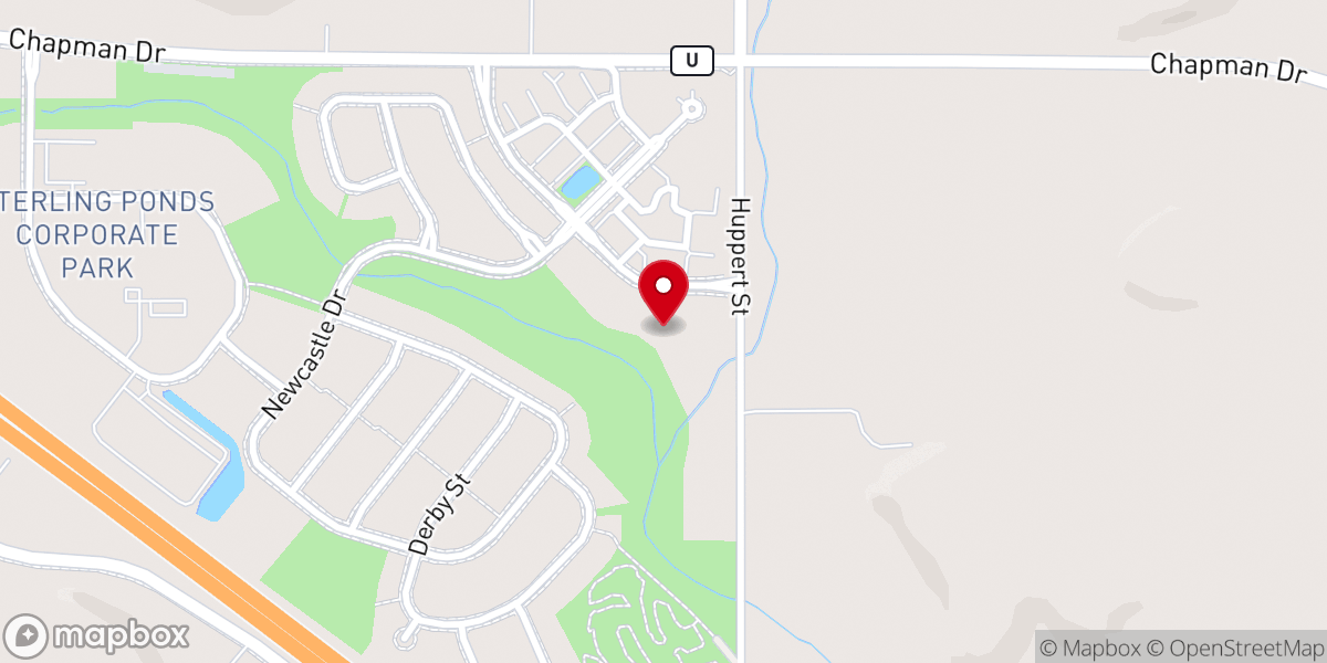 Map showing location of HOPE Lutheran ELCA
