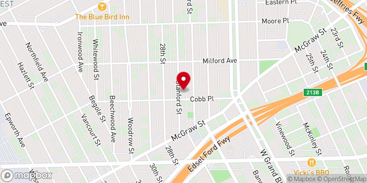 Map showing location of St. Stephen Church
