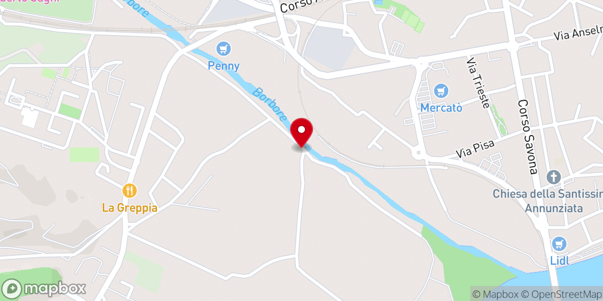 Map showing location of Dell'Abazia