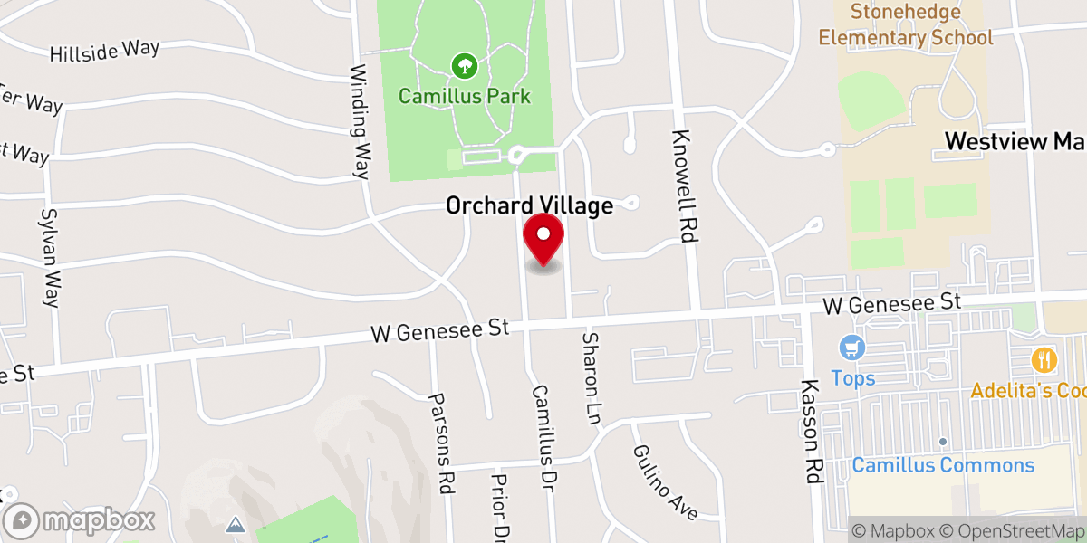 Map showing location of Syracuse St Thomas Malankara Orthodox Church