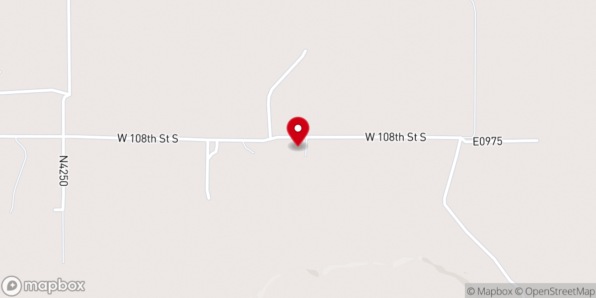 Map showing location of Butler Creek Church