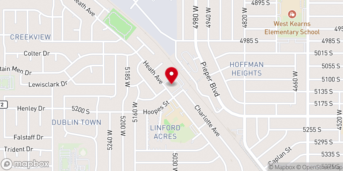 Map showing location of The Point Church