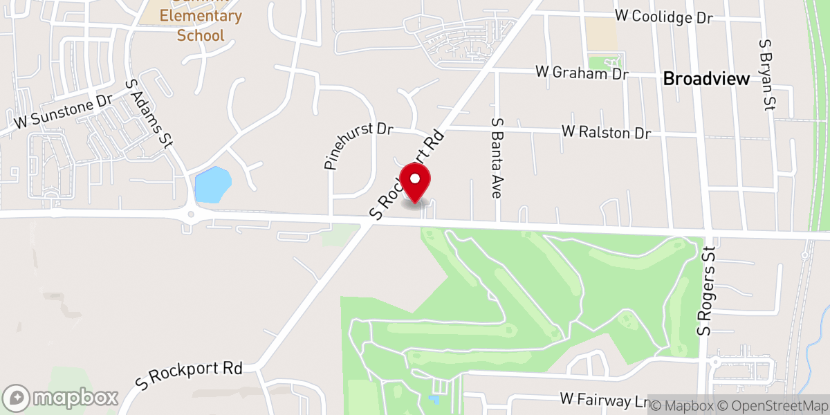 Map showing location of Southern Hills Church of Christ