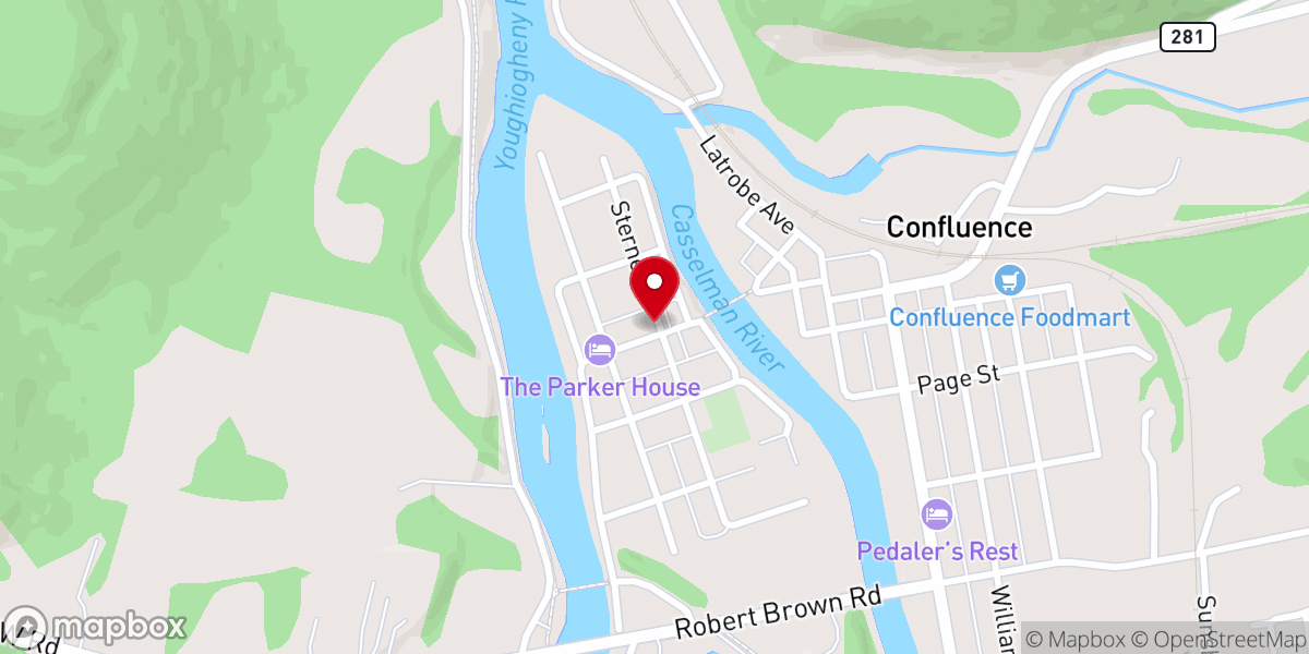 Map showing location of Confluence Church of the Nazarene