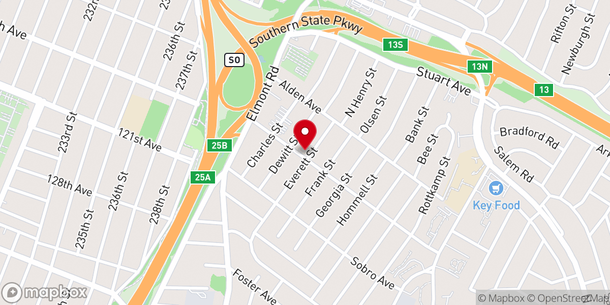 Map showing location of Trinity Lutheran Church