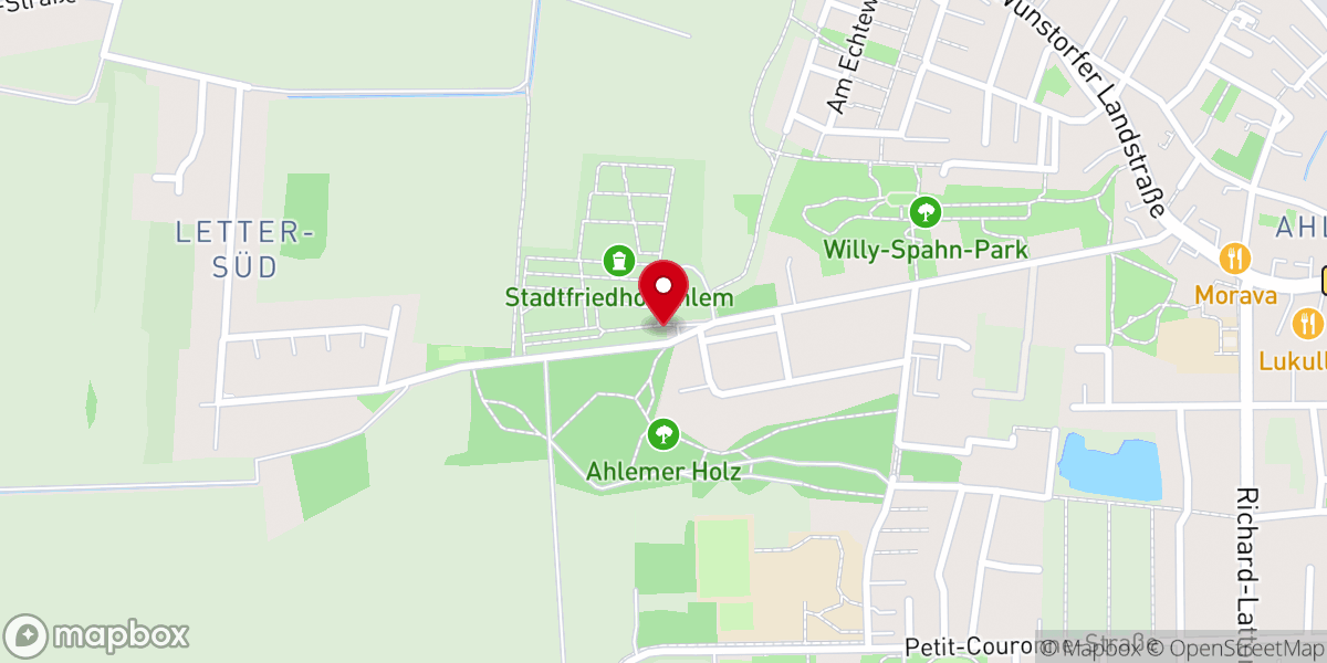 Map showing location of Kapelle Stadtteilfriedhof Ahlem