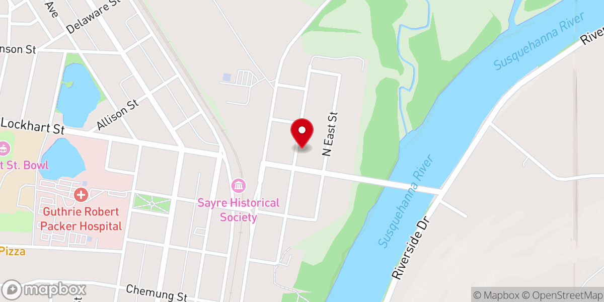 Map showing location of Ascension of Our Lord Ukrainian Catholic Church