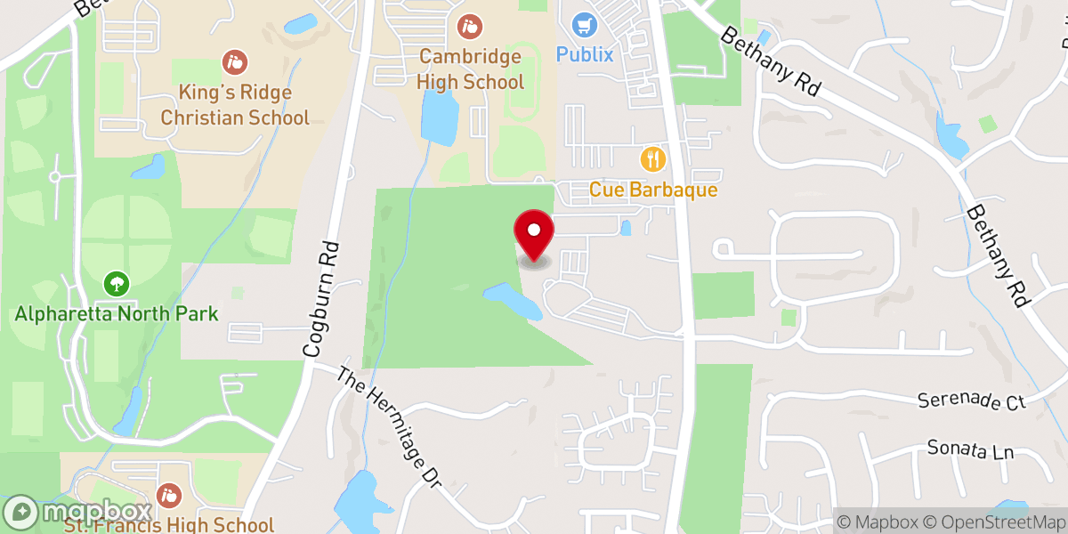 Map showing location of Stonecreek Church