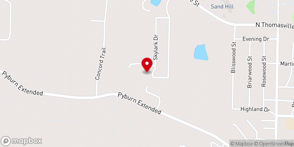 Map showing location of Cornelius House Inc