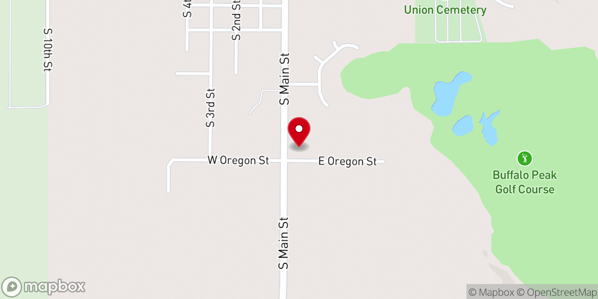Map showing location of First Baptist Church of Union