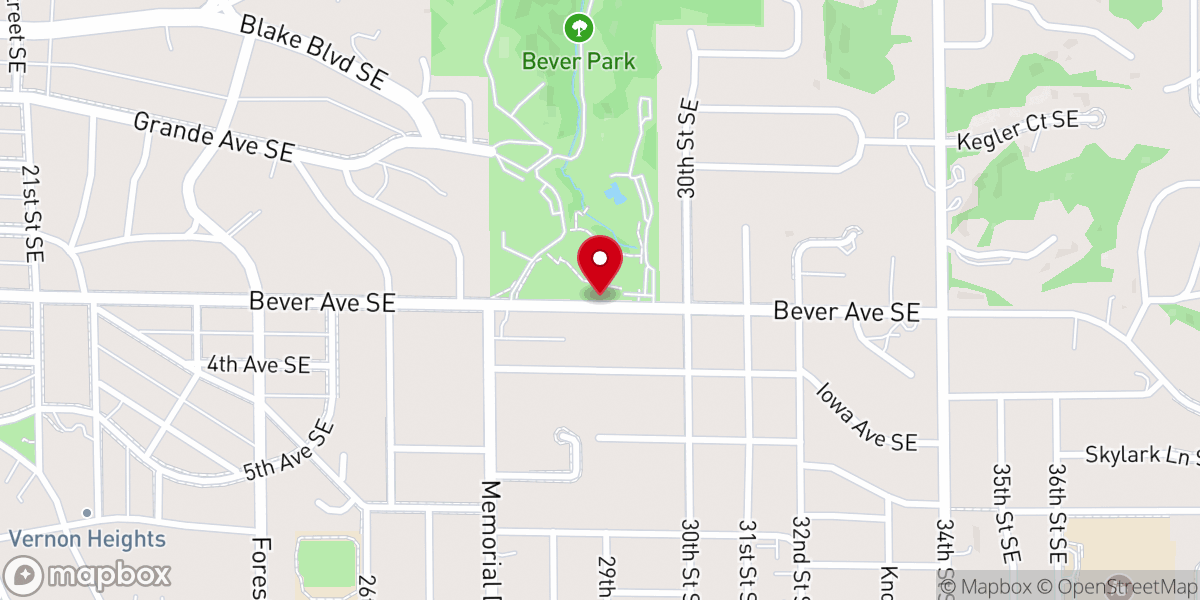 Map showing location of Bearing the Flame