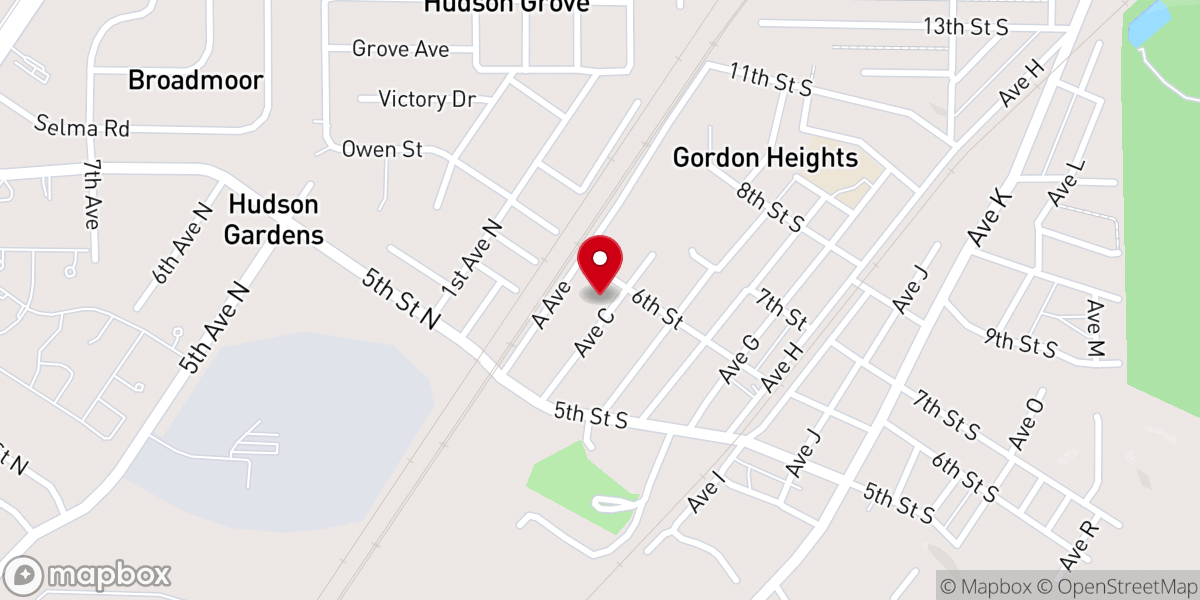 Map showing location of Wheeling Chapel
