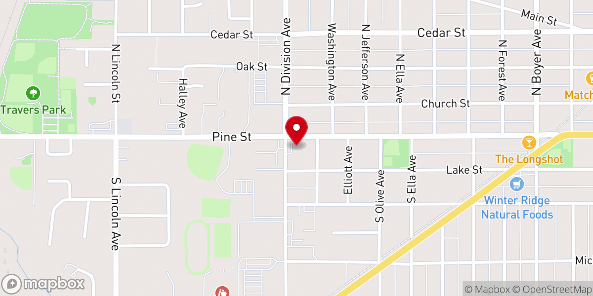 Map showing location of Shepherd's Grace Baptist Church