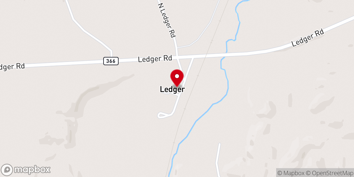 Map showing location of Saint Olaf Lutheran Church