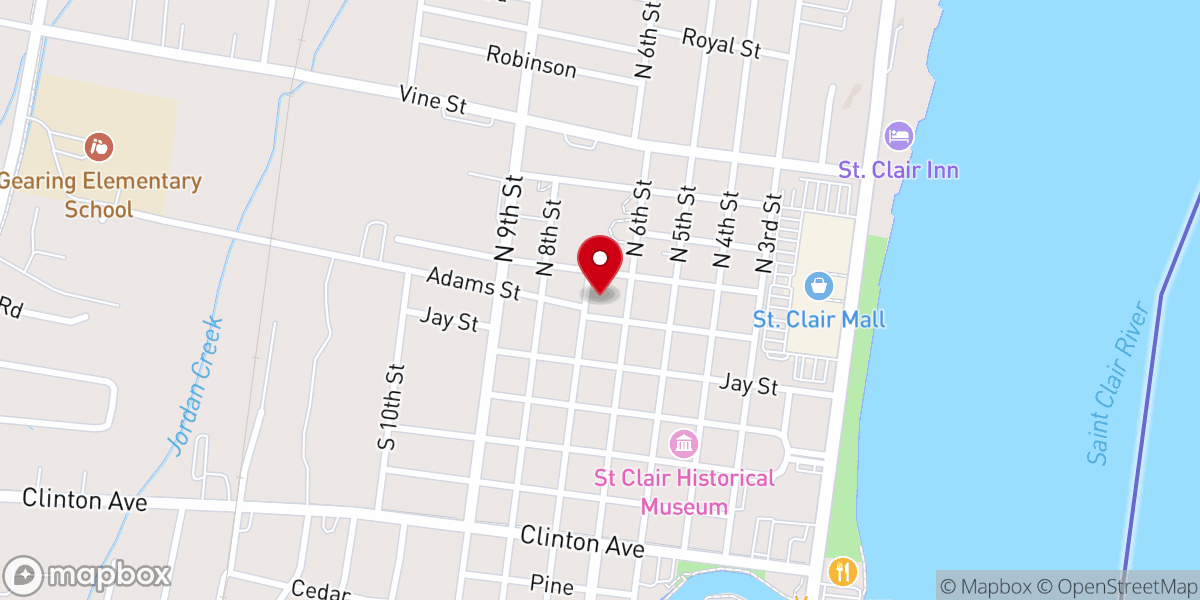 Map showing location of Holy Family Episcopal Church Blue Water