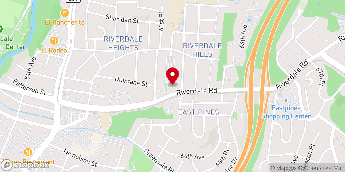 Map showing location of Refreshing Spring Church of God in Christ