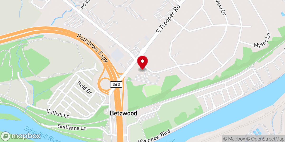 Map showing location of St. Teresa of Avila Parish