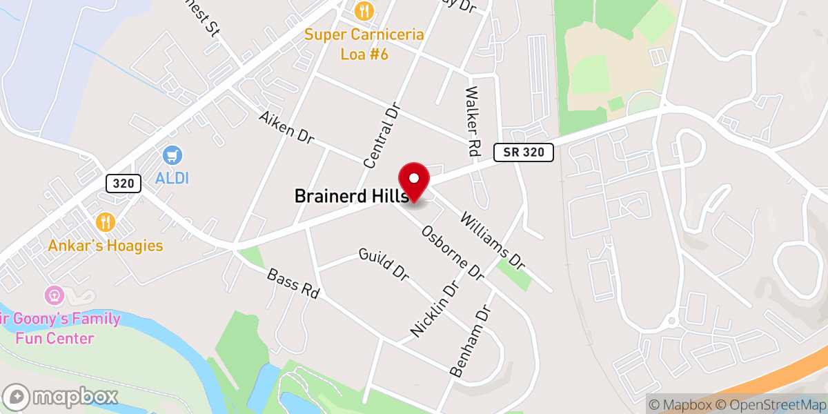 Map showing location of Wesley Memorial Church