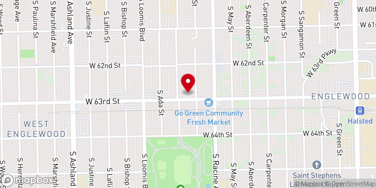 Map showing location of St. John EMBC Church