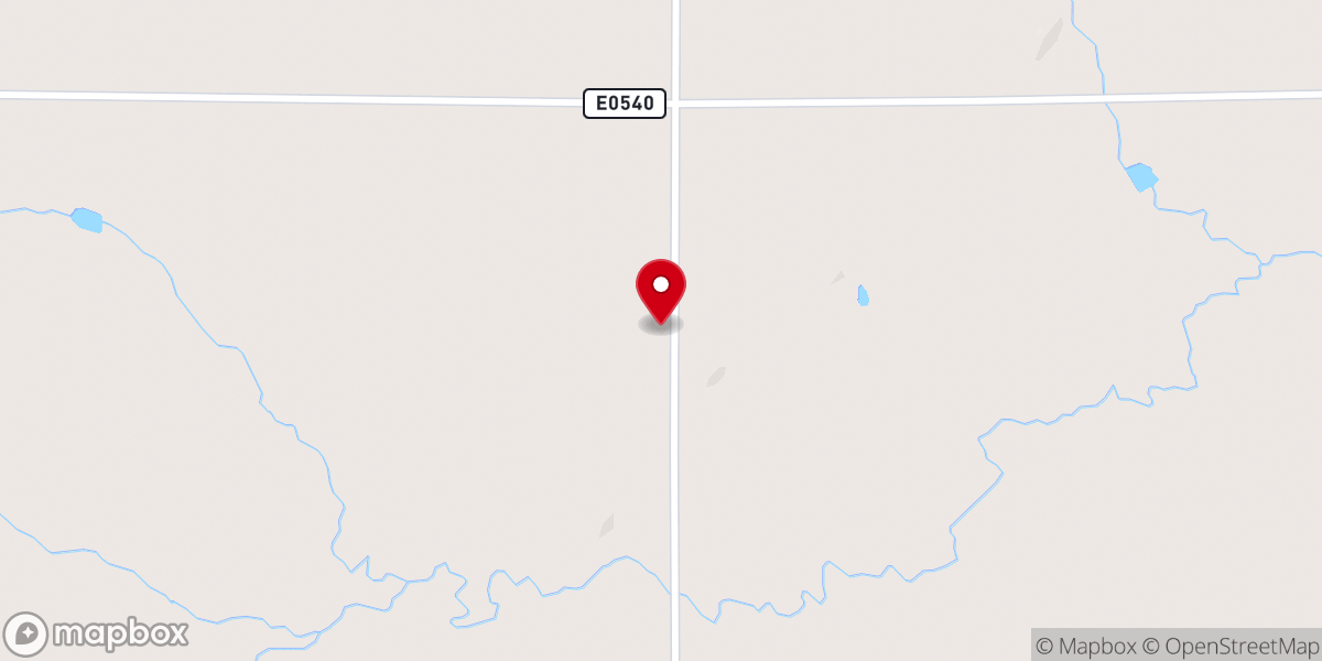 Map showing location of South Persimmon Church