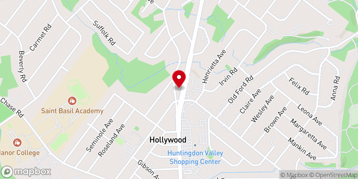 Map showing location of Crossroads Bible Church